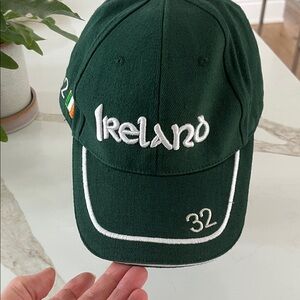 Ireland Embroidered Adjustable Green Baseball Cap from Allied Official Products